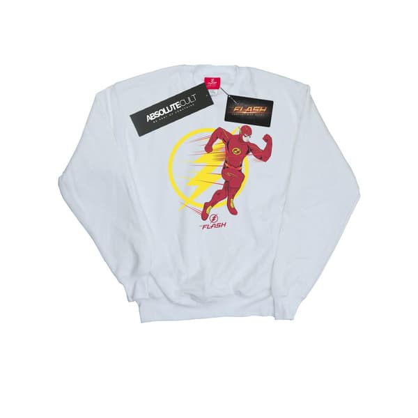 DC Comics Pojkar The Flash Running Emblem Tröja 5-6 År Vit White 5-6 Years