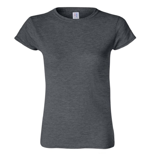 Gildan Ladies Soft Style Kortärmad T-shirt L Mörk Heather Dark Heather L