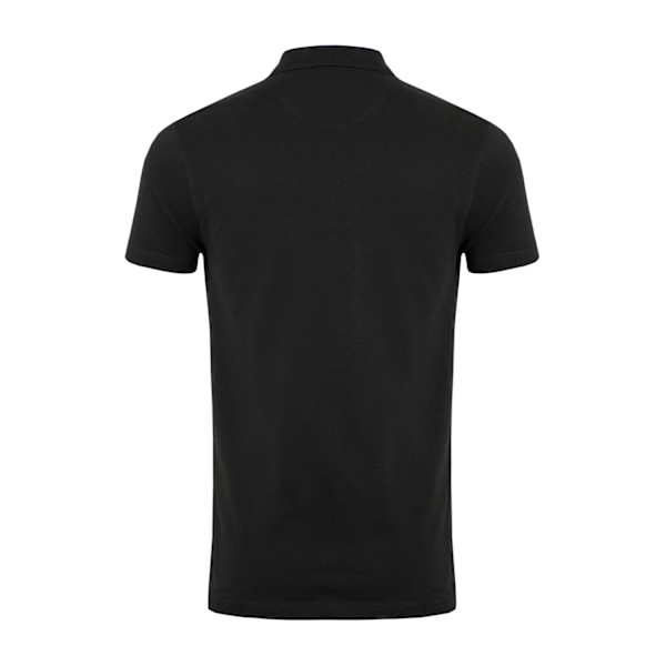Weird Fish Miles Pique Organisk Polotröja S Svart Black S