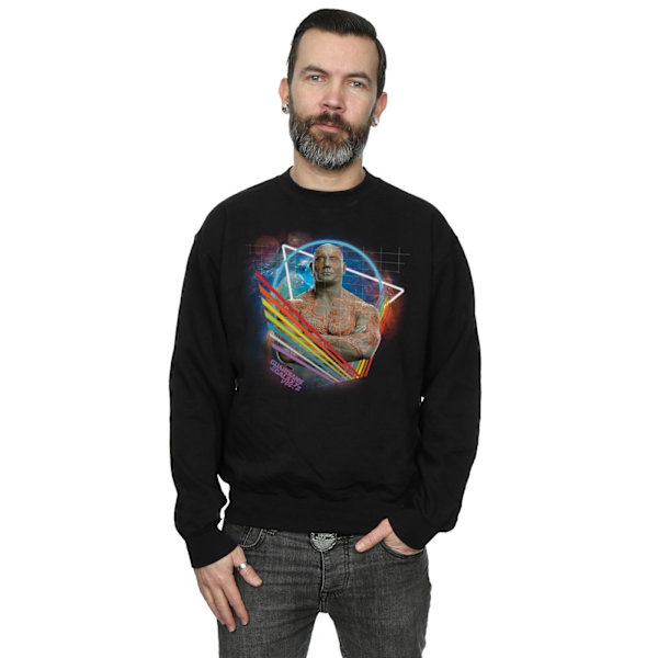 Marvel Herr Guardians Of The Galaxy Neon Drax Sweatshirt M Svart Black M