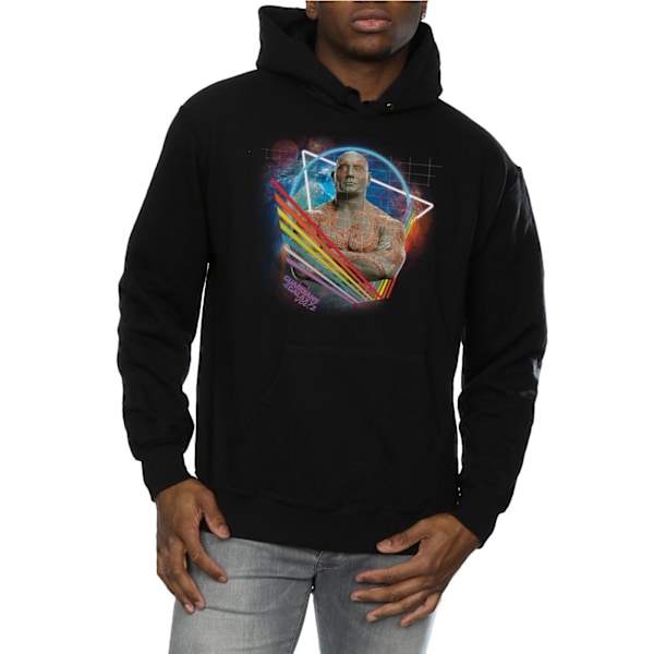 Marvel Herr Guardians Of The Galaxy Neon Drax Hoodie XXL Svart Black XXL
