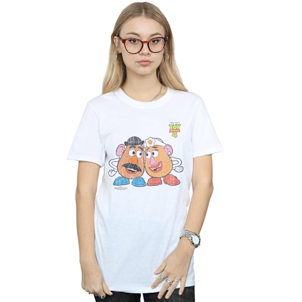 Disney Dam/Kvinnor Toy Story 4 Mr And Mrs Potato Head Bomull White 5XL