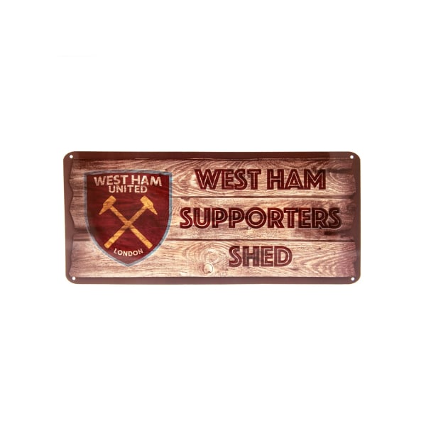 West Ham United FC Supporter´s Shed Plaque One Size Claret Red/ Claret Red/Brown One Size