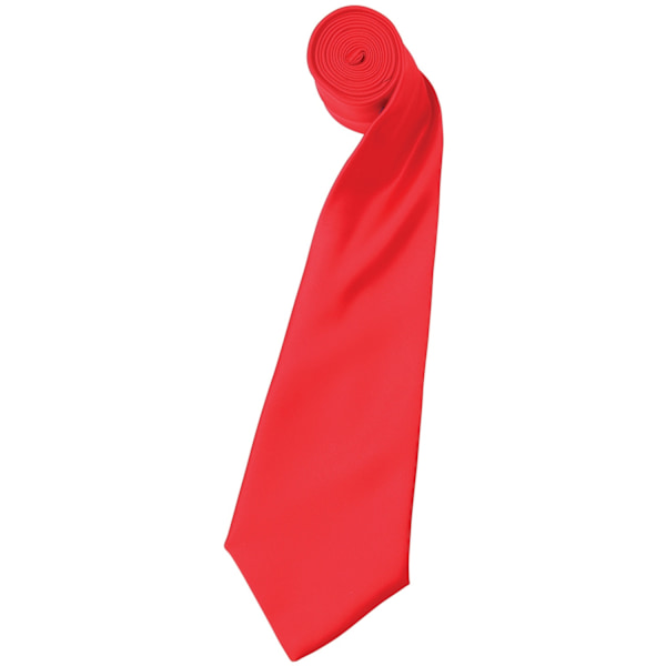 Premier Mens Plain Satin Tie (Narrow Blade) (2-pack) One Size Natural One Size