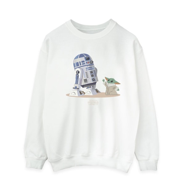 Star Wars Herr The Mandalorian R2D2 Och Grogu Sweatshirt M Vit White M