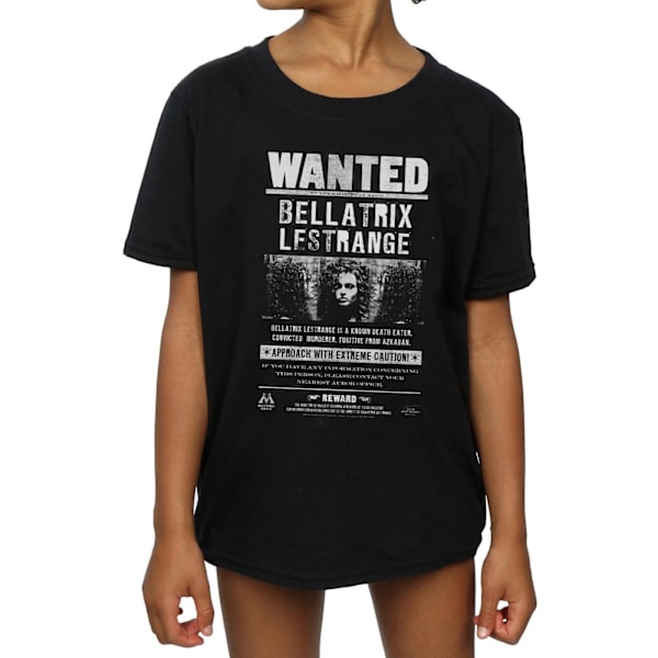 Harry Potter Flickor Bellatrix Lestrange Efterlyst Affisch Bomull T-S Black 7-8 Years