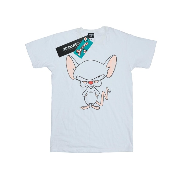 Animaniacs Kvinnor/Damer The Brain Classic Pose Cotton Boyfrien White M