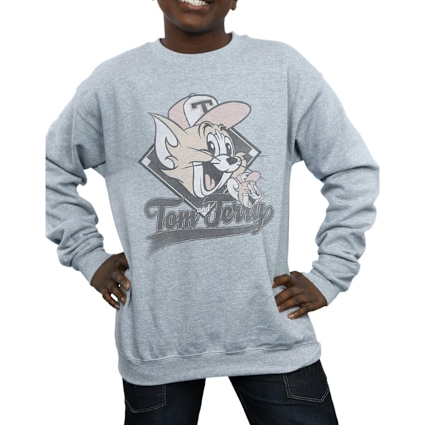 Tom och Jerry Pojkar Baseball Caps Sweatshirt 7-8 År Sports Grå Sports Grey 7-8 Years