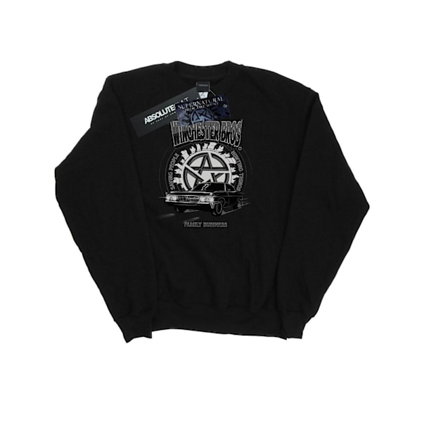 Supernatural Mens Winchester Bros Sweatshirt 3XL Svart Black 3XL