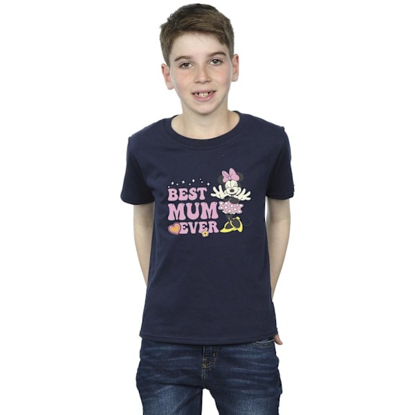 Disney Boys Bästa Mamma Ever T-Shirt 9-11 År Marinblå Navy Blue 9-11 Years