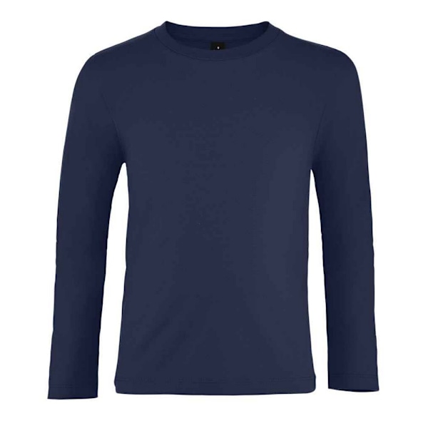 SOLS Barn/Barn Imperial Långärmad T-shirt 12 År Fransk Marinblå French Navy 12 Years
