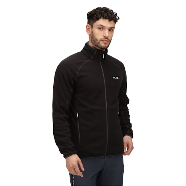 Regatta Herr Hadfield Full Zip Fleece Jacka M Svart Black M