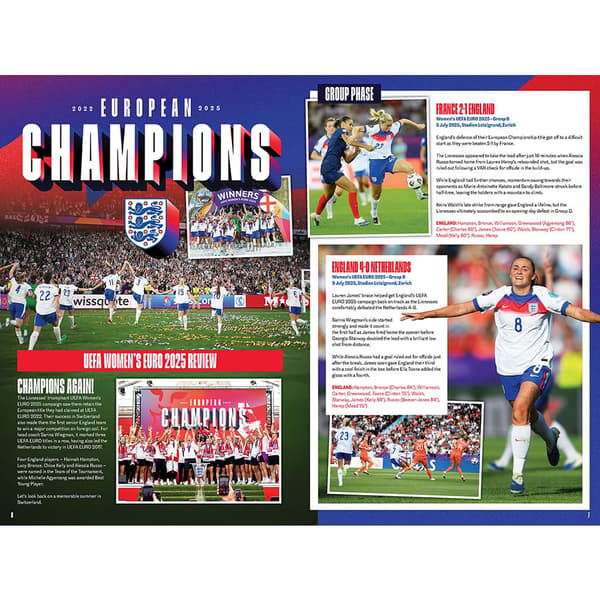 England FA 2026 Årsbok One Size Vit/Röd White/Red One Size