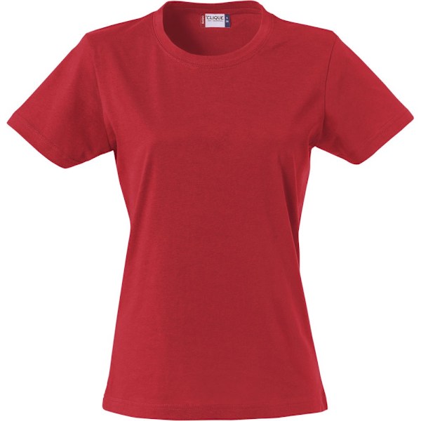 Clique Dam/Dam T-shirt Enfärgad XXL Röd Red XXL