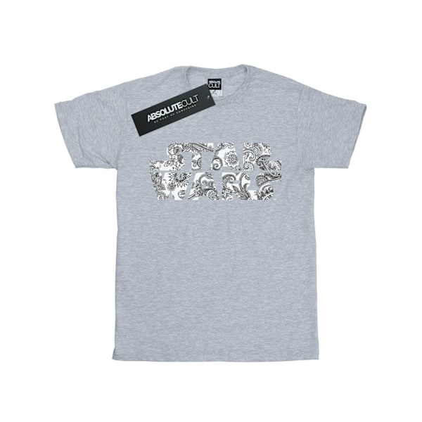 Star Wars Ornamental Logo T-shirt M Sports Grey för män Sports Grey M