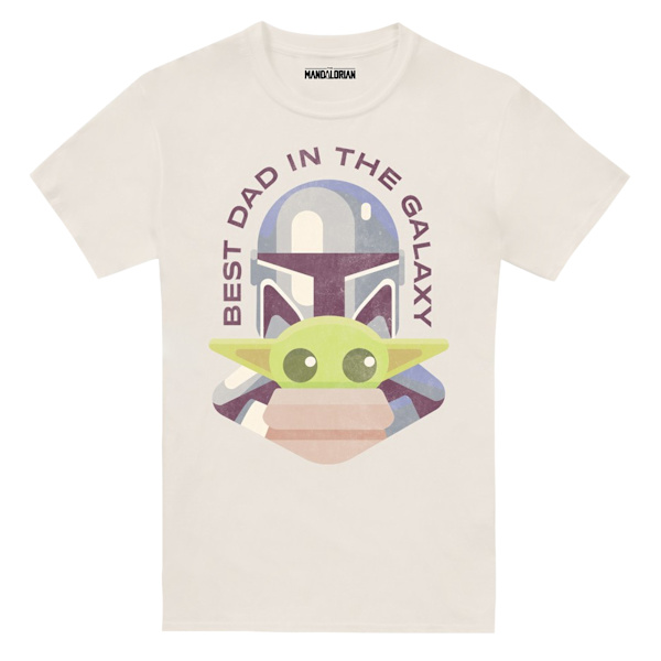 Star Wars: The Mandalorian Herr- och Barn-T-shirt M Naturlig Natural M