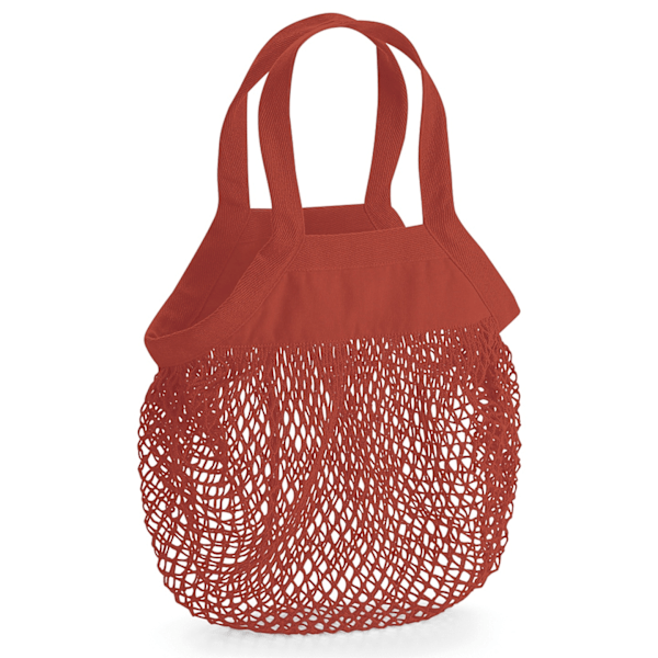 Westford Mill Mini Mesh Tote Bag One Size Rusty Orange Rusty Orange One Size