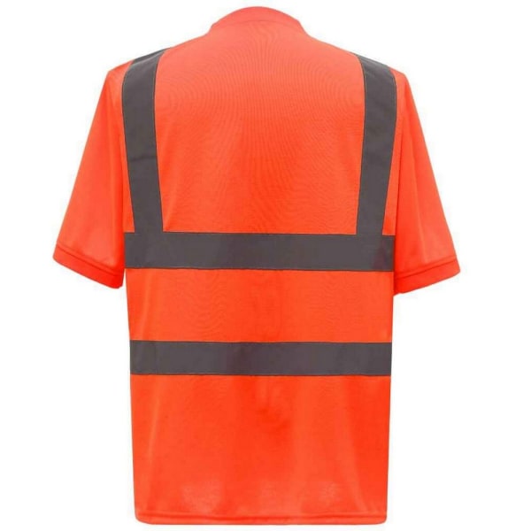 Yoko Mens High-Vis Kortärmad T-Shirt 4XL Orange Orange 4XL