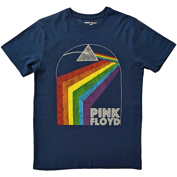 Pink Floyd Unisex Vuxen Prism Arch T-Shirt L Denim Blå Denim Blue L