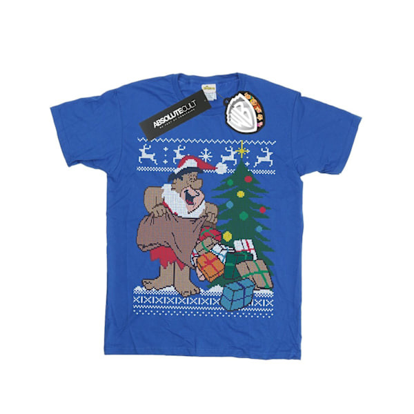 The Flintstones Girls Jul Fair Isle Bomull T-shirt 9-11 år Royal Blue 9-11 Years