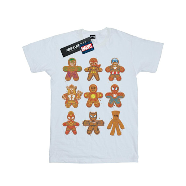 Marvel Mens Avengers Christmas Gingerbread T-Shirt 3XL Vit White 3XL