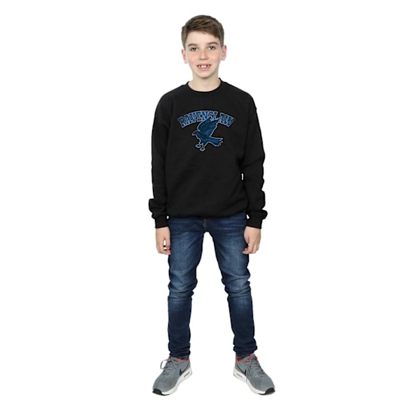 Harry Potter Pojkar Ravenclaw Sport Emblem Sweatshirt 7-8 År B Black 7-8 Years