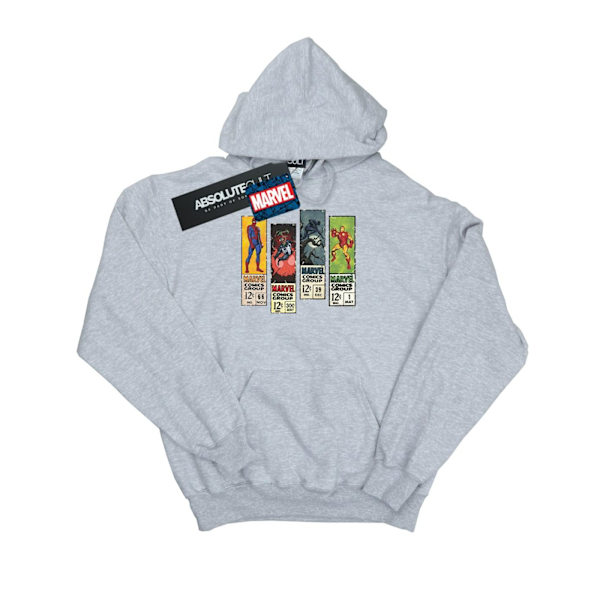 Marvel Boys Comic Strips Hoodie 7-8 år Sports Grey Sports Grey 7-8 Years