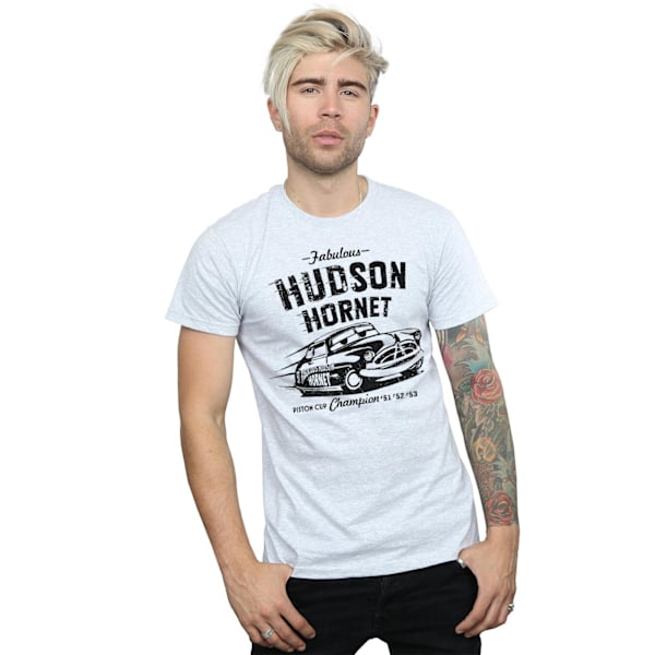 Cars Herr Hudson Hornet T-shirt M Sports Grey Sports Grey M