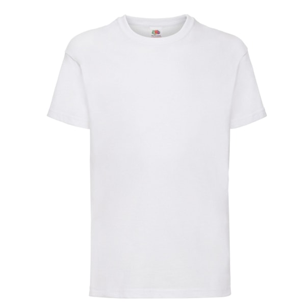 Fruit of the Loom Barn/Barn Value Bomull T-shirt 3-4 år White 3-4 Years