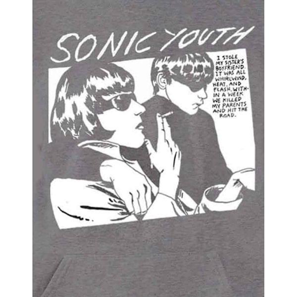 Sonic Youth Unisex Vuxen Goo Album Hoodie S Grå Grey S