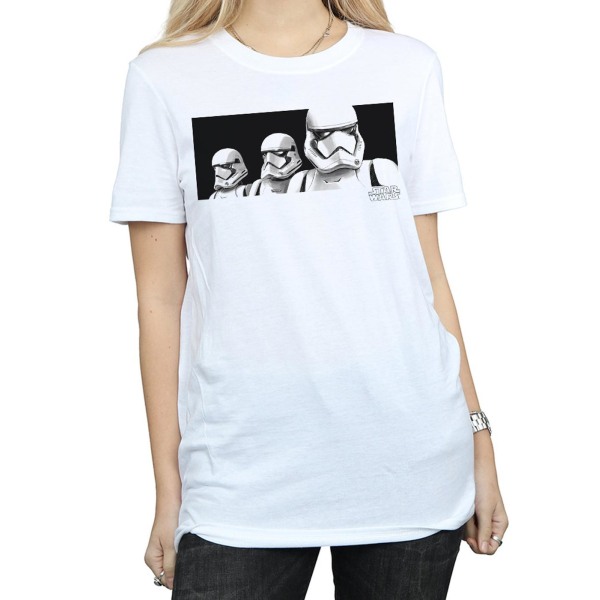 Star Wars The Rise Of Skywalker Dam/Damer Troopers Band Bomull Boyfriend T-Shirt White M