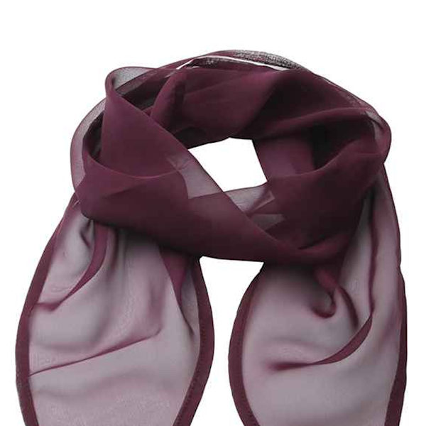 Premier Unisex Vuxen Färger Chiffon Scarf En Storlek Aubergine Aubergine One Size
