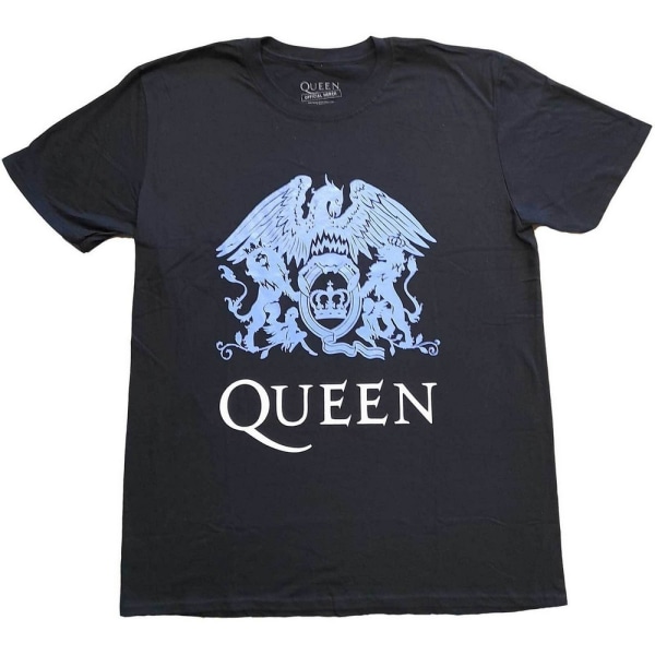 Queen Unisex Vuxen Crest T-shirt M Svart Black M