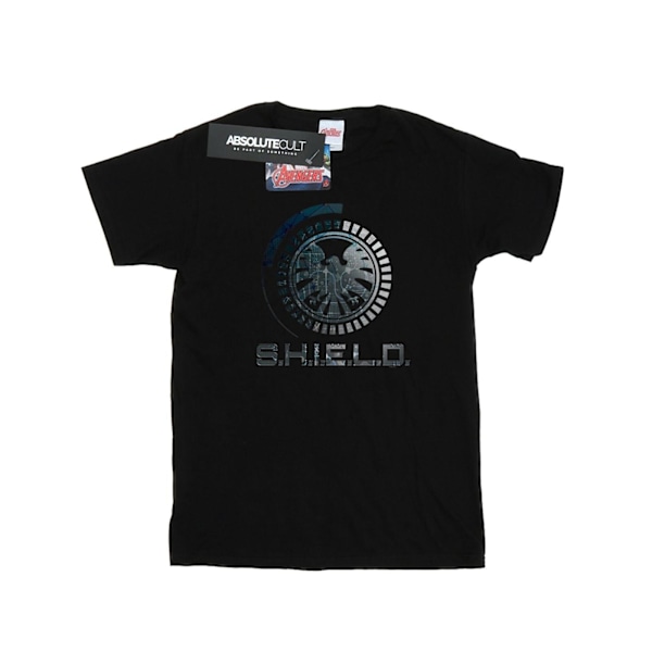 Marvel Womens/Ladies Agents Of SHIELD Circuits Bomull Boyfriend Black M