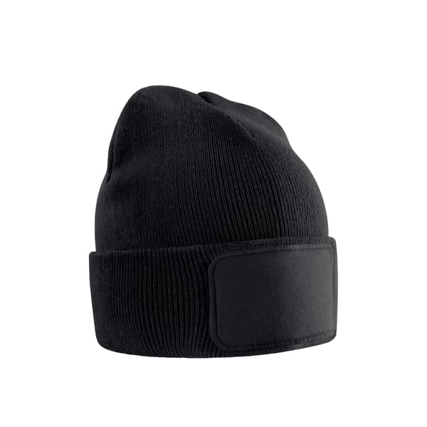 Beechfield Barn/Barn Original Patch Beanie En Storlek Svart Black One Size