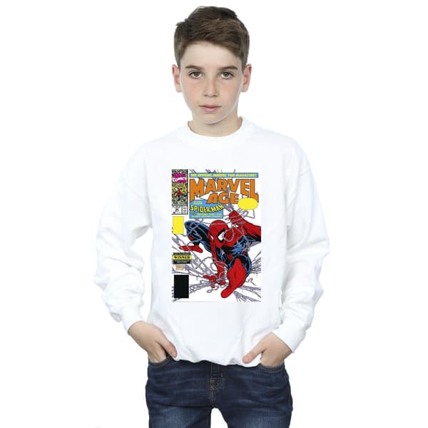 Marvel Pojkar Spider-Man Marvel Age Comic Cover Tröja 7-8 år White 7-8 Years