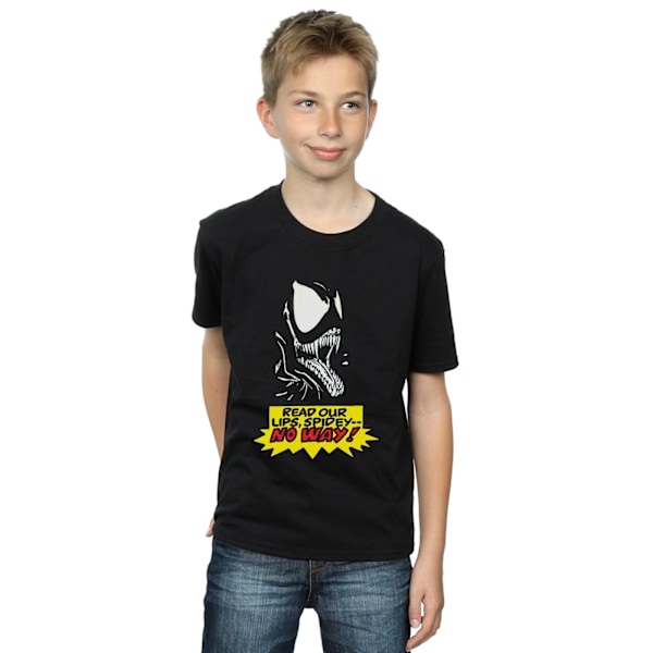 Marvel Boys Venom No Way T-Shirt 9-11 år Svart Black 9-11 Years