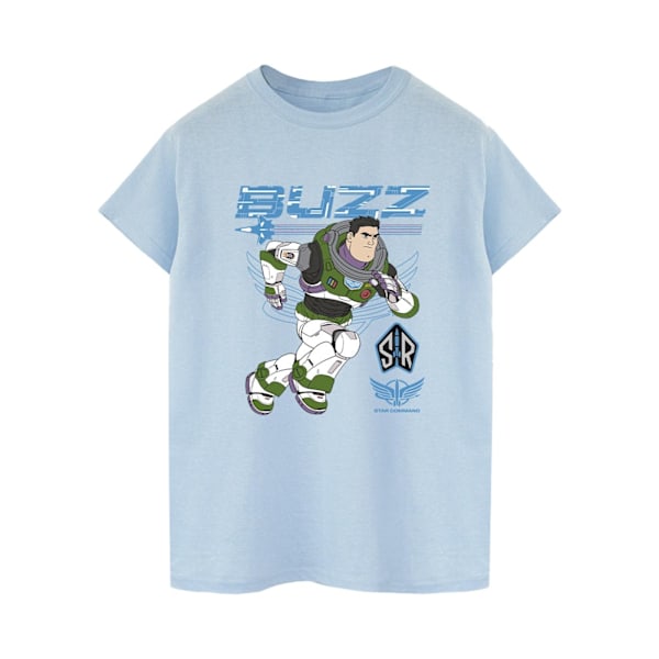 Disney Womens/Ladies Lightyear Buzz Run To Action Cotton Boyfri Baby Blue L