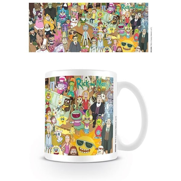 Rick And Morty Karaktärsmugg En Storlek Flerfärgad Multicoloured One Size
