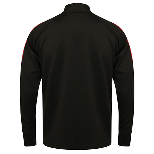 Finden & Hales Herr Kontrastpanel Stickad Träningsoverdel M Svart Black/Red M