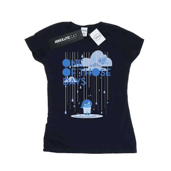 Disney Womens/Ladies Inside Out One Of Those Days Bomull T-Shir Deep Navy L