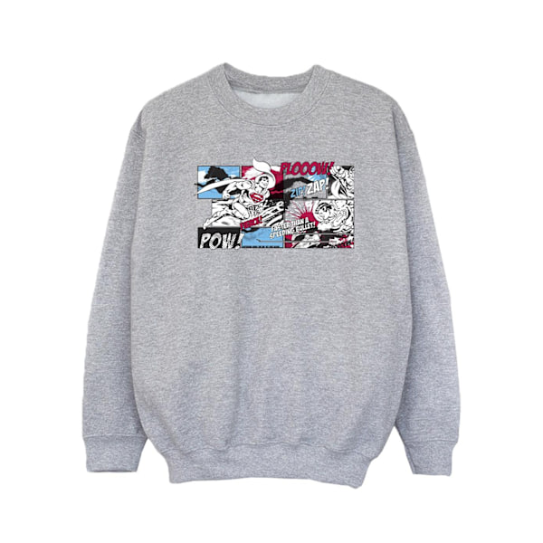 DC Comics Girls Superman Comic Strip Sweatshirt 5-6 år Sport Sports Grey 5-6 Years