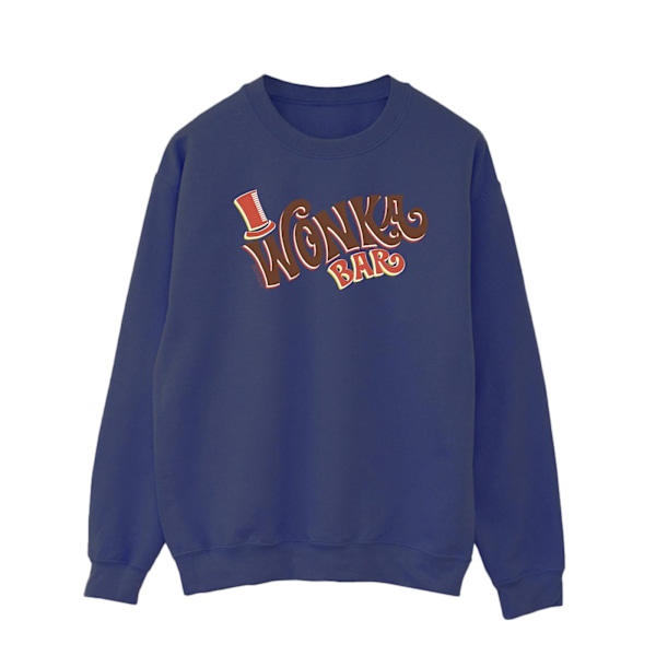 Willy Wonka Herr Bar Logo Sweatshirt 3XL Marinblå Navy Blue 3XL