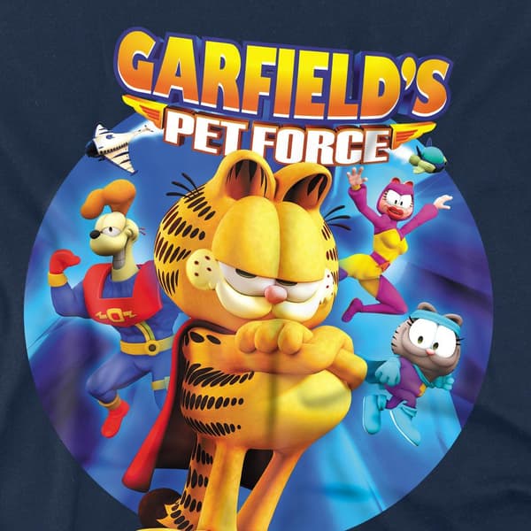 Garfield Herr DVD Konst T-Shirt S Marinblå Navy S
