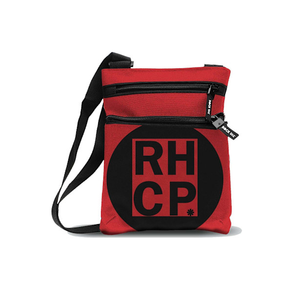 Rock Sax Red Square Red Hot Chili Peppers Väska över axeln En storlek Red/Black One Size