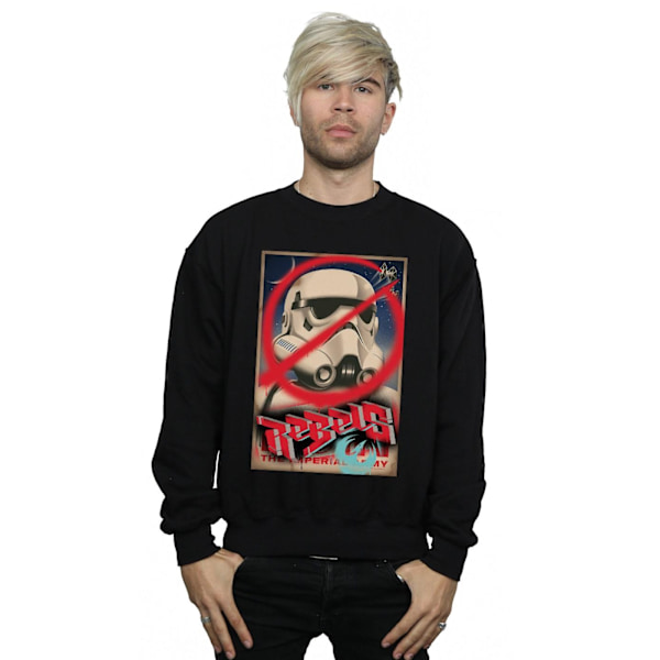 Star Wars Herr Rebels Poster Sweatshirt M Svart Black M