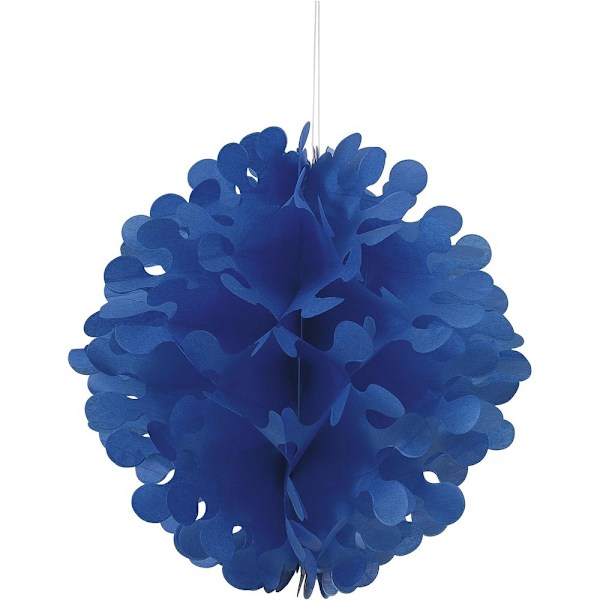 Unik festdekoration i papper, boll, hängande, en storlek, kunglig Royal Blue One Size