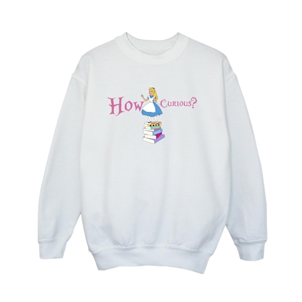 Disney Boys Alice In Wonderland How Curious Sweatshirt 9-11 År White 9-11 Years