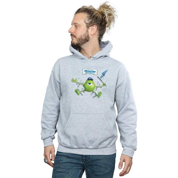 Disney Herr Monsters University Taped Mike Hoodie 5XL Sports Grå Sports Grey 5XL