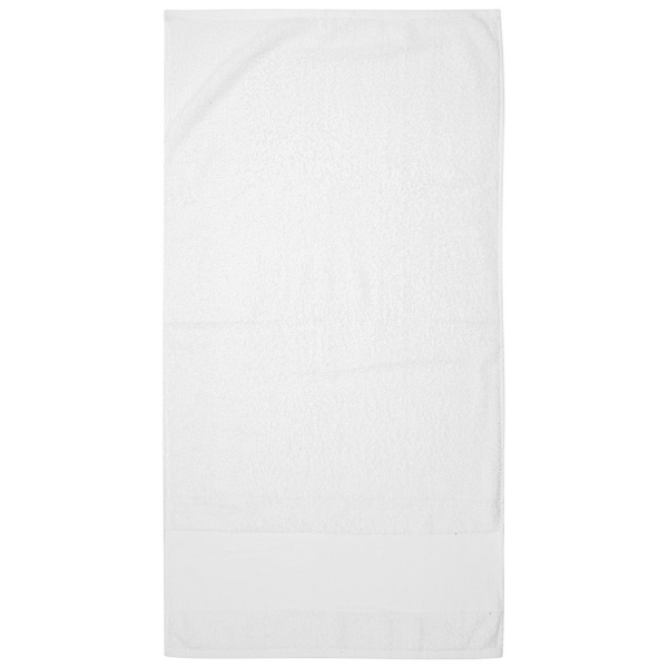 Towel City Tryckbar Kant Handduk En Storlek Vit White One Size